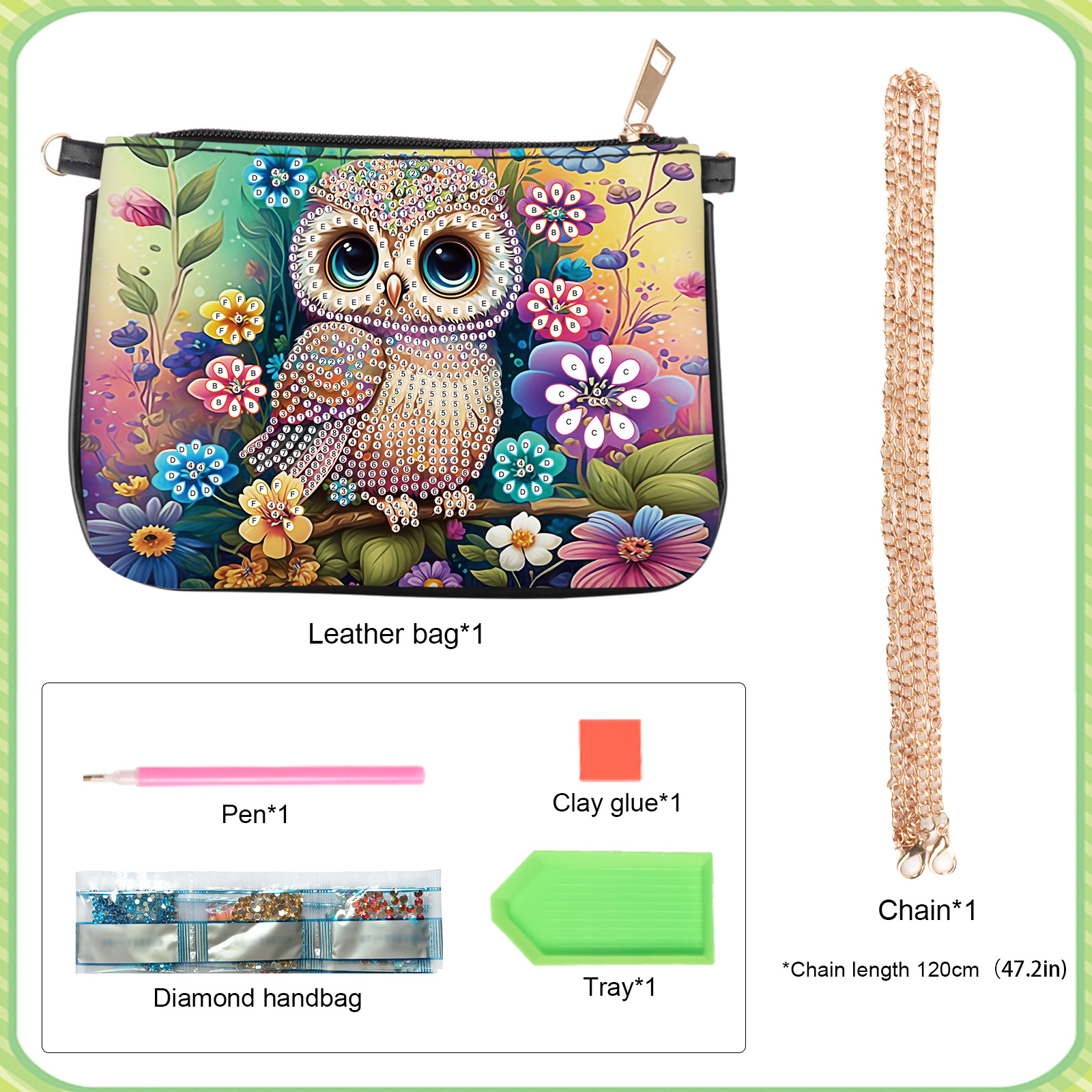 Colorful Owl Diamond Art Paint - Art Craft Kits For Adults avaliação e preço