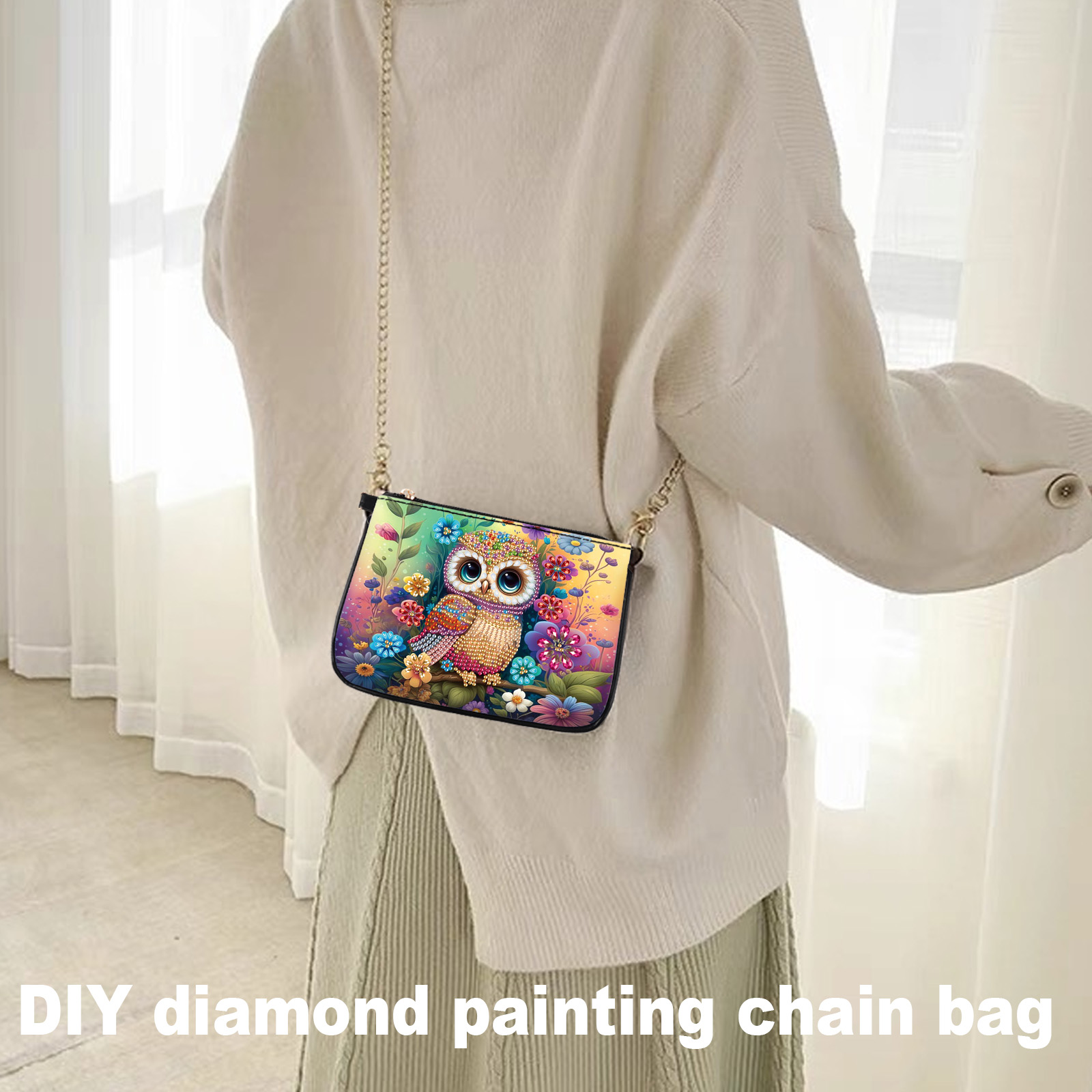 Colorful Owl Diamond Art Paint - Art Craft Kits For Adults avaliação e preço