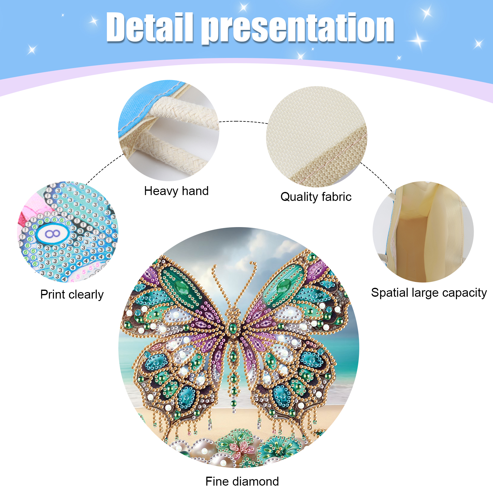 Diamond Art Painting Handbag K - Art Craft Kit avaliação e preço