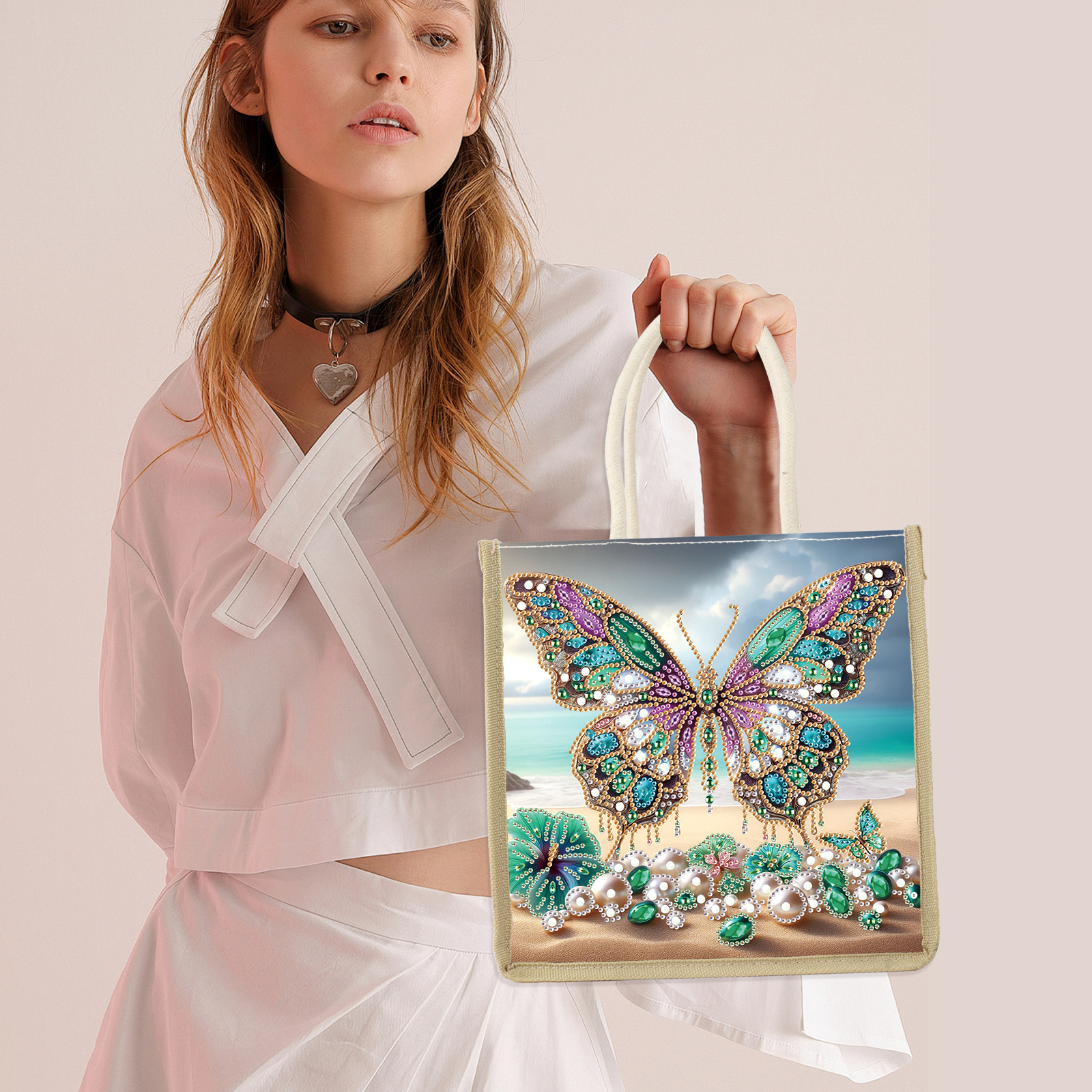 Diamond Art Painting Handbag K - Art Craft Kit avaliação e preço