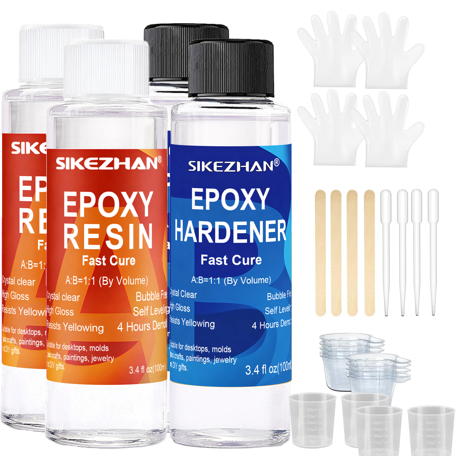 Clear Epoxy Resin AB Glue Hard - Art Craft Glue avaliação e preço