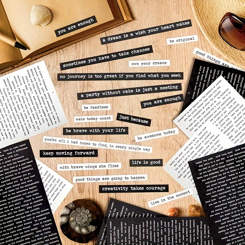 406pcs Inspirational Quote Sti - Art Craft Quotes avaliação e preço