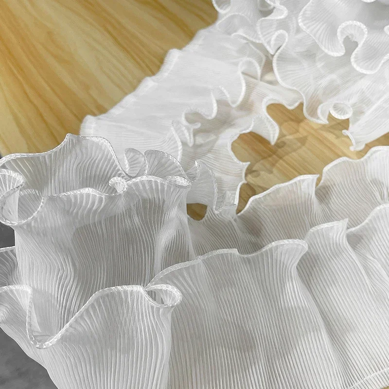 Mist Lace Fabric Pleated Textu - Art Craft Upholstery avaliação e preço