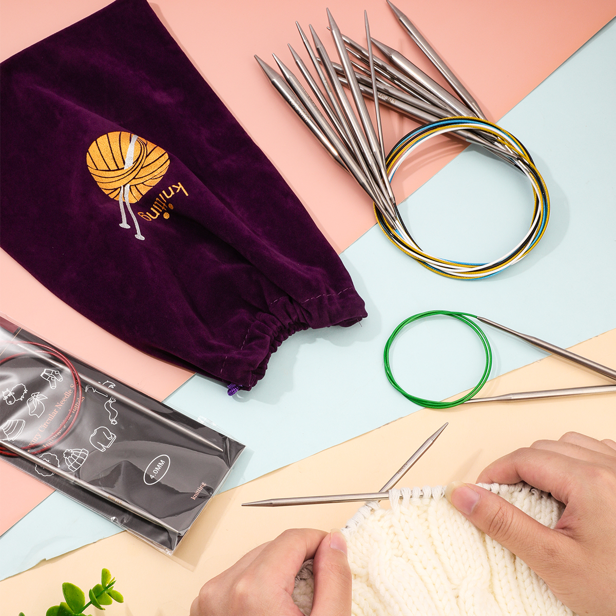80cm Durable Circular Knitting - Knitting Needle Circular avaliação e preço