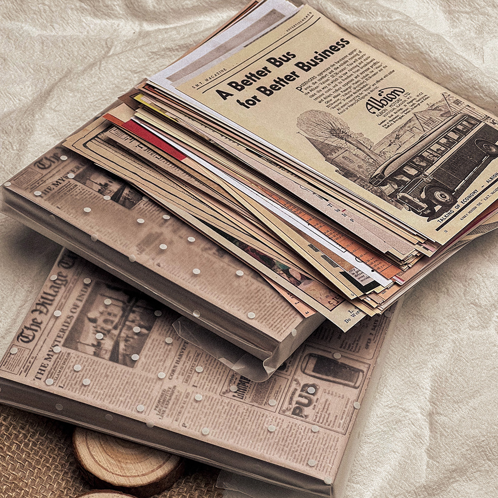 118Pcs Vintage Old Newspaper C - Art Craft Journal avaliação e preço