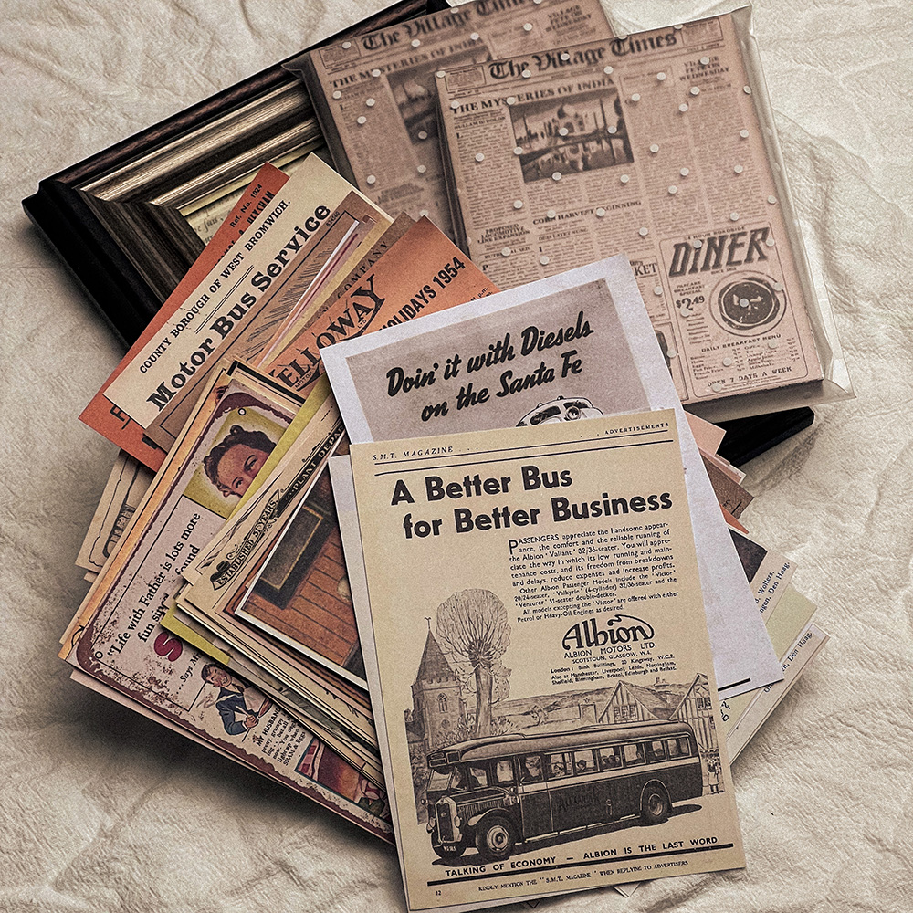 118Pcs Vintage Old Newspaper C - Art Craft Journal avaliação e preço