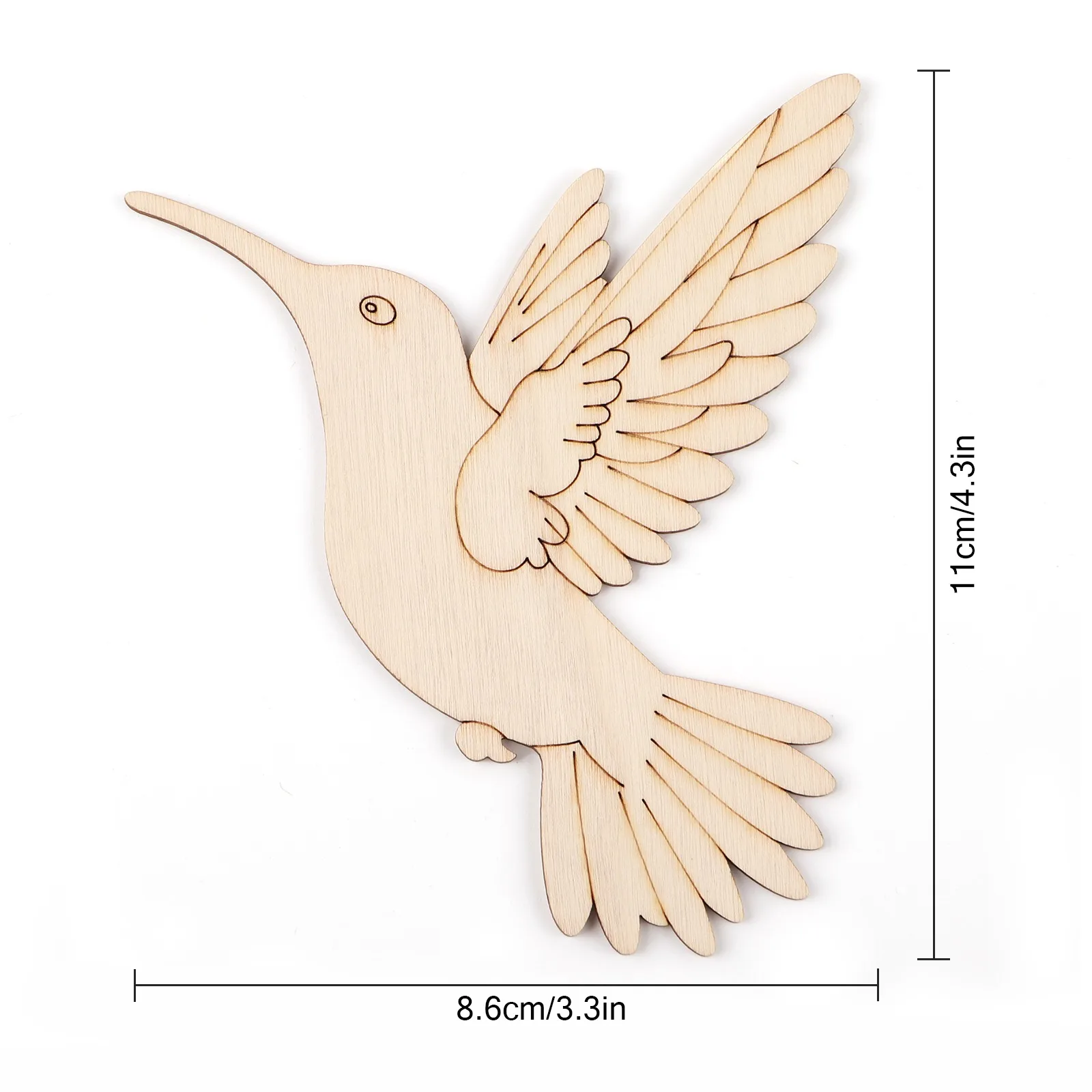 10pcs Unfinished Wood Animal B - Art & Craft Jojo avaliação e preço