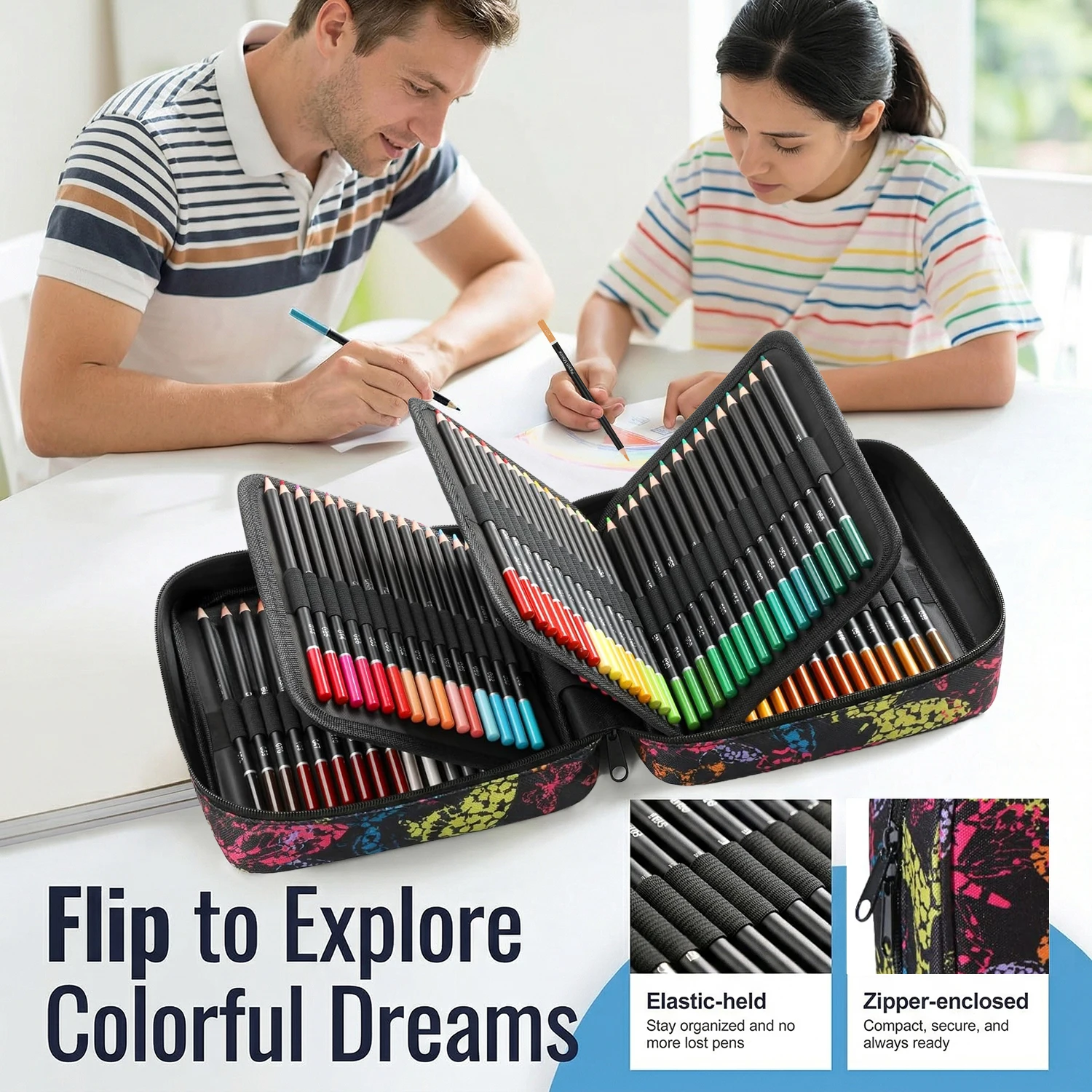 72/120 Colored Pencils Set wit - Colored Pencil Professional avaliação e preço