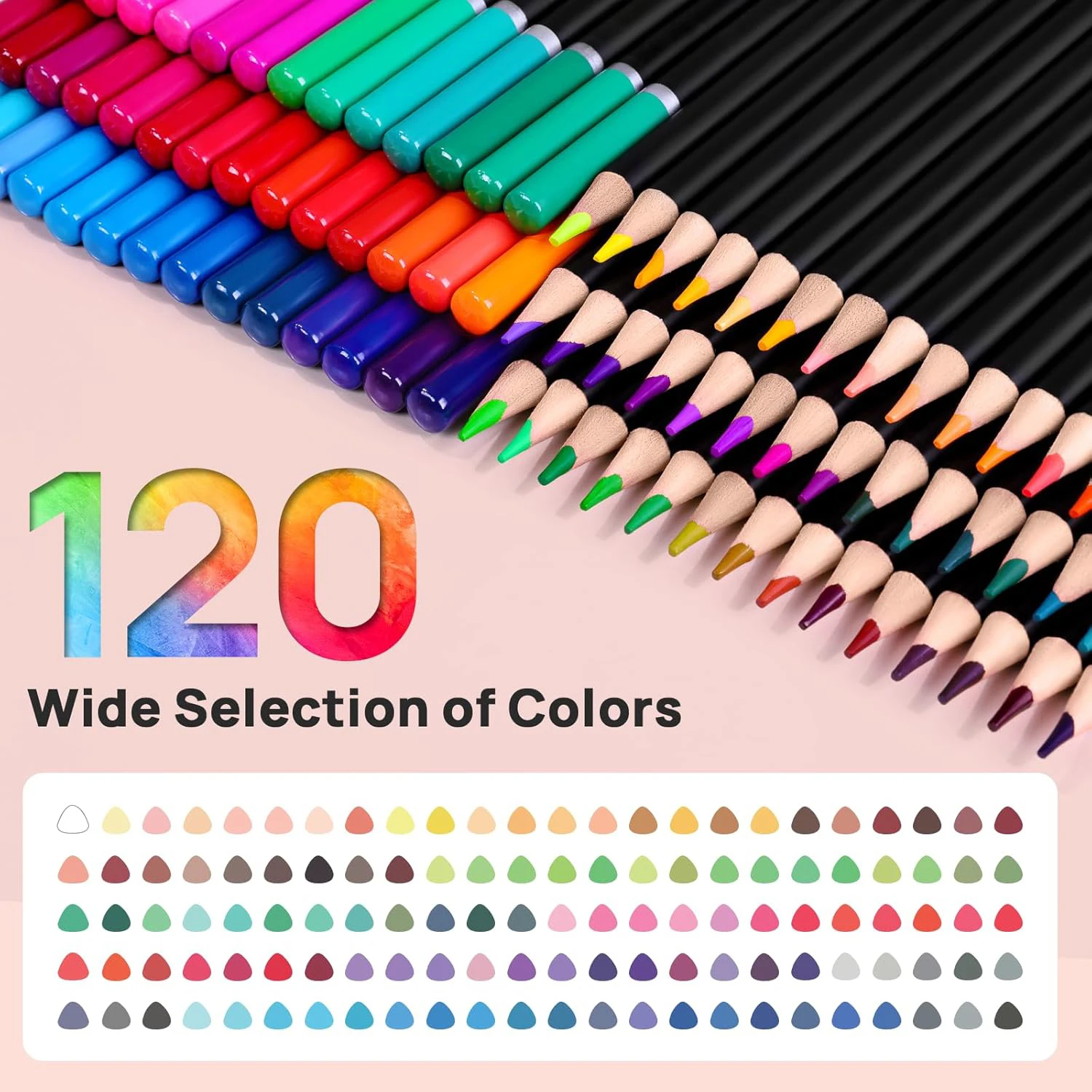 72/120 Colored Pencils Set wit - Colored Pencil Professional avaliação e preço