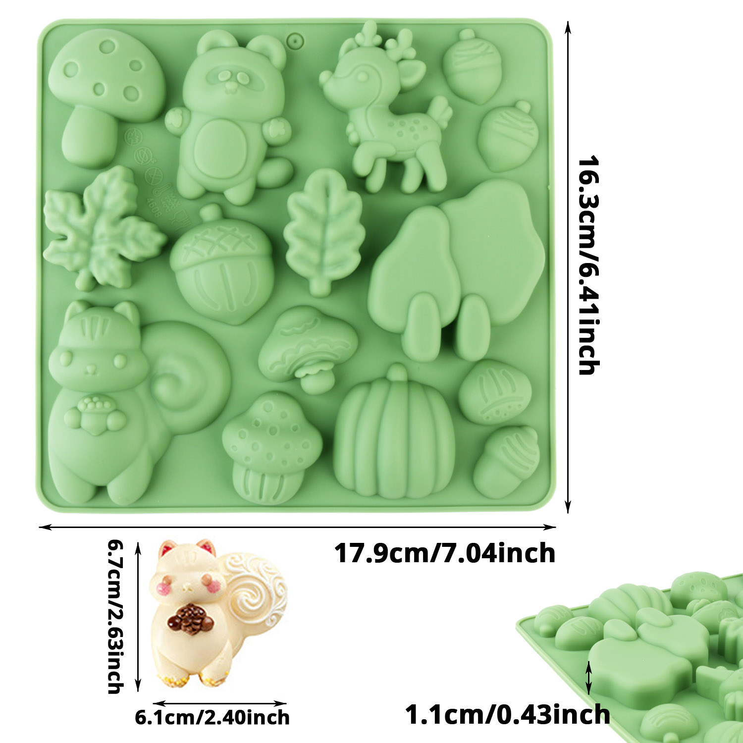 1 Silicone Cake Mold in the Sh - Art Craft Resin avaliação e preço