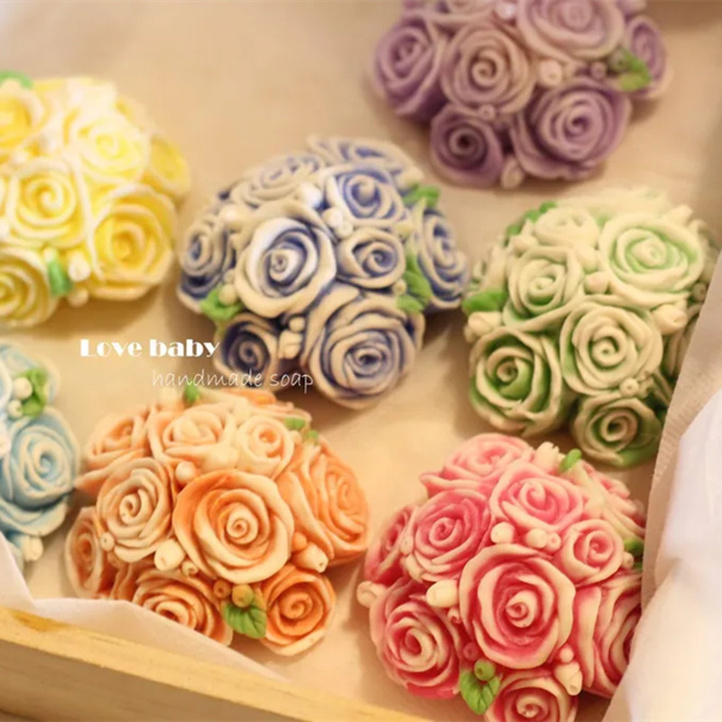 Rose Bouquet Candle Molds Rose - Art Craft Flower Making avaliação e preço