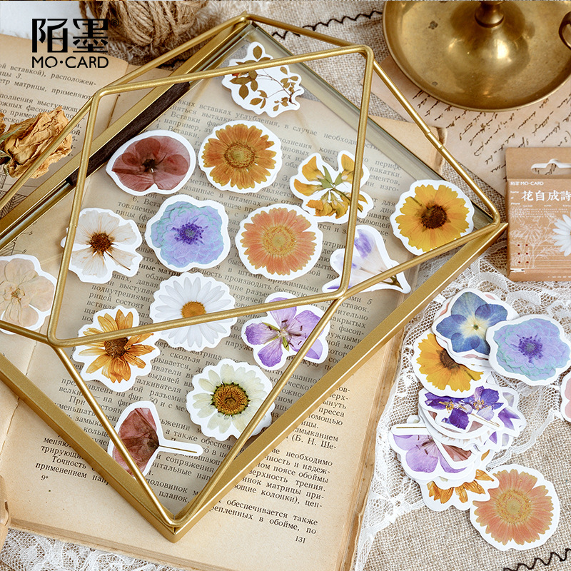 45 Pcs Fresh Flowers Sticker S - Art Craft 3 Year Old avaliação e preço