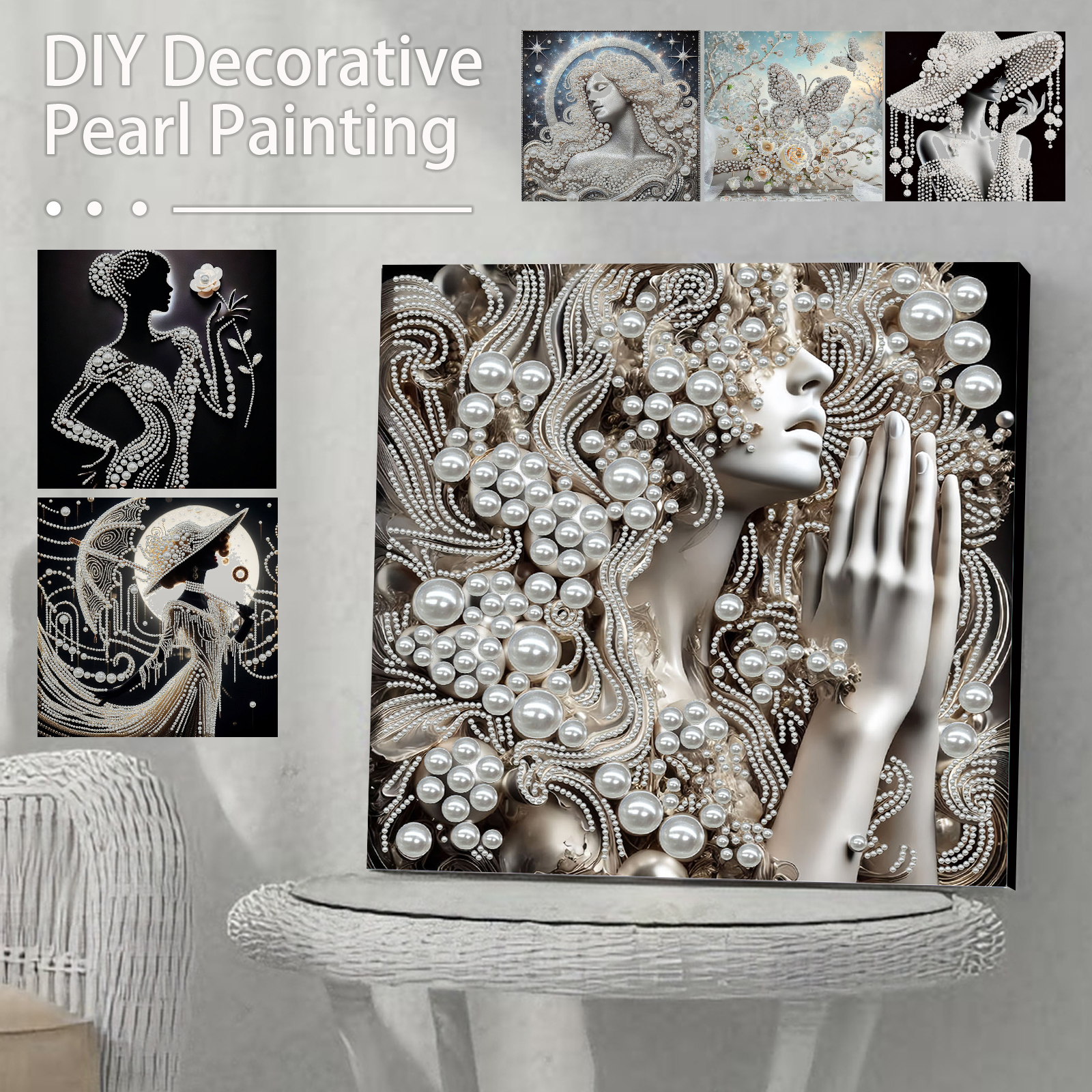 DIY Ladies Pearl Diamond Paint - Art Craft Resin avaliação e preço
