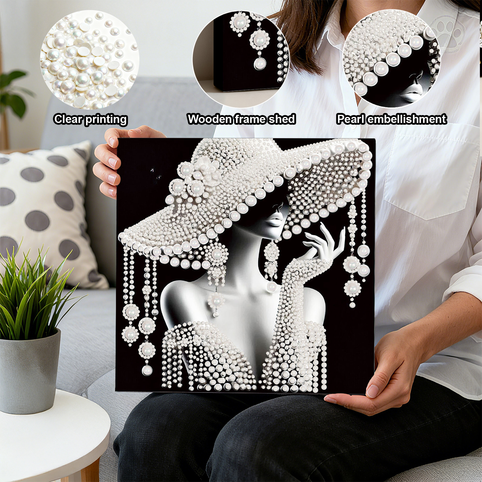 DIY Ladies Pearl Diamond Paint - Art Craft Resin avaliação e preço