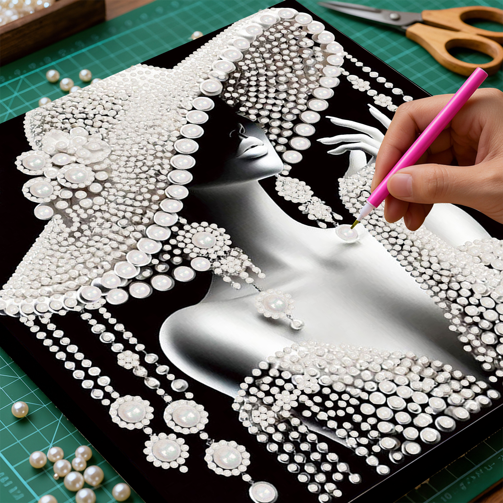 DIY Ladies Pearl Diamond Paint - Art Craft Resin avaliação e preço