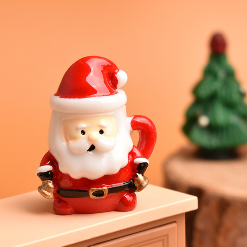 Mini Santa Teacup Ornament - R - Art Craft Resin avaliação e preço