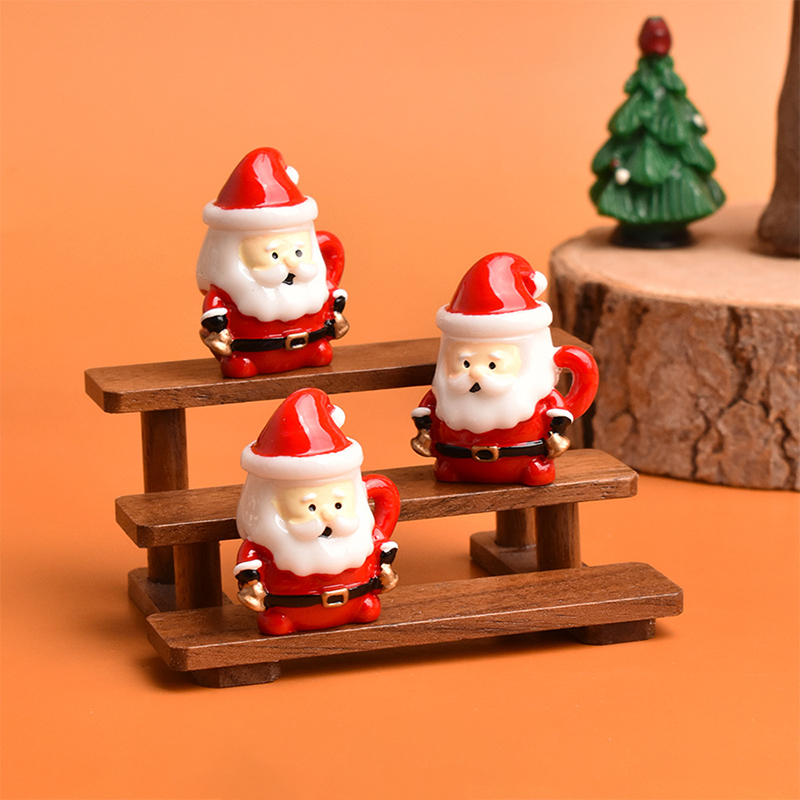 Mini Santa Teacup Ornament - R - Art Craft Resin avaliação e preço