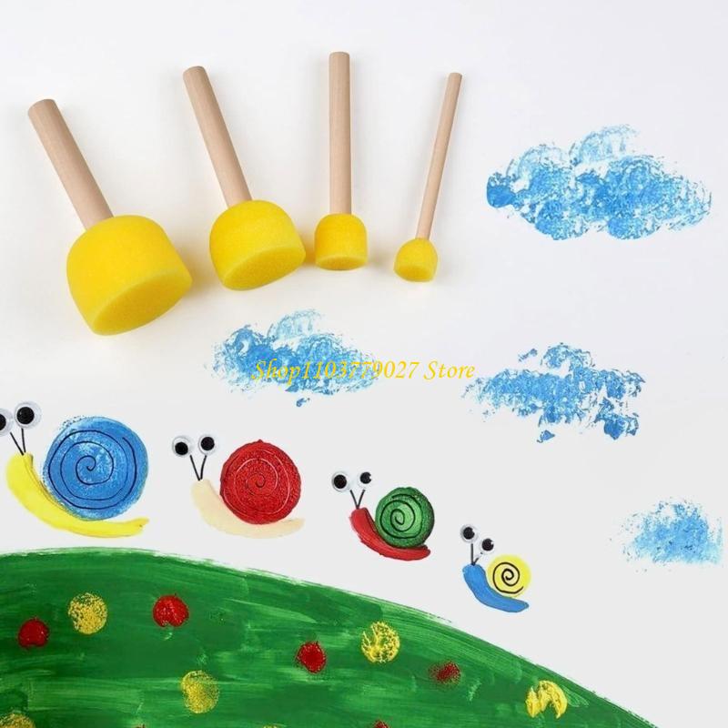 C4DF Paint Sponges Round Spong - Art Craft Description avaliação e preço