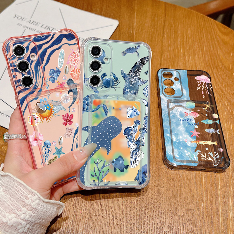 Ocean Whale Pattern Phone Case - Art Craft Bag avaliação e preço