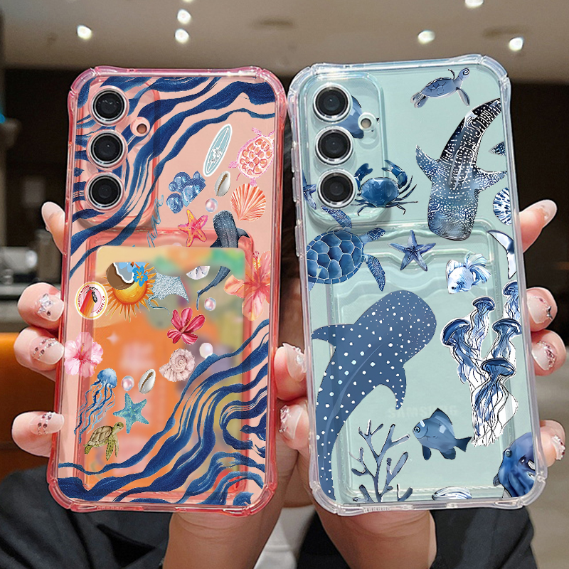 Ocean Whale Pattern Phone Case - Art Craft Bag avaliação e preço