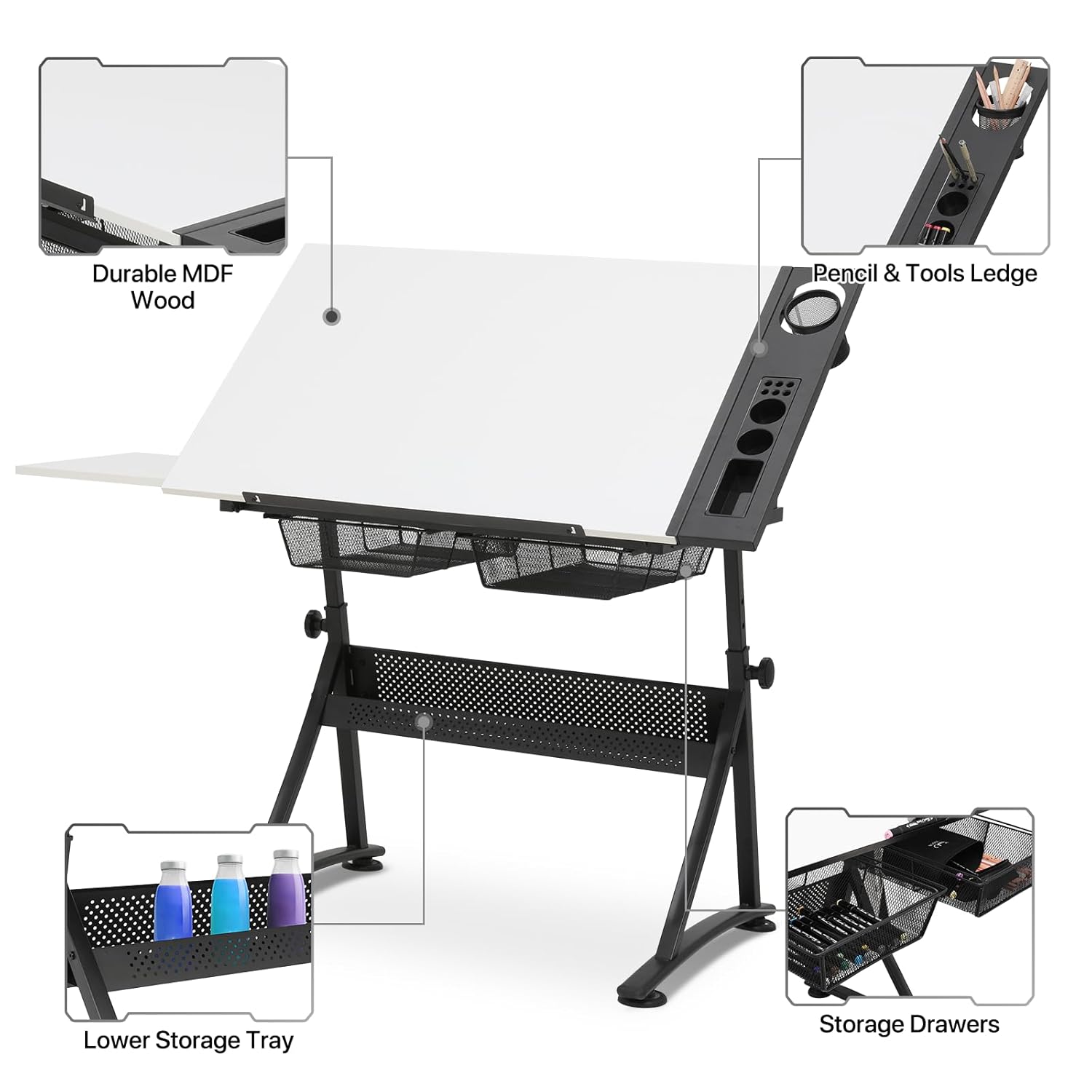 Art Deco Drafting Table, Heigh - Art & Craft Jojo avaliação e preço