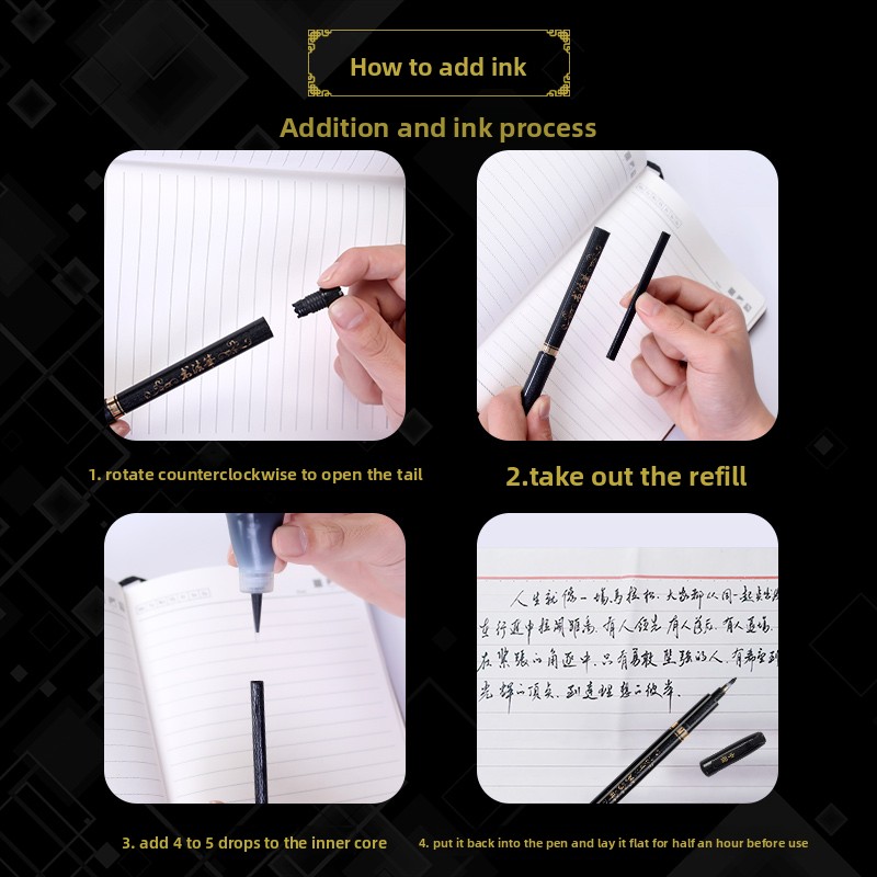 4PCS/SET Calligraphy Art Marke - Art Craft School avaliação e preço