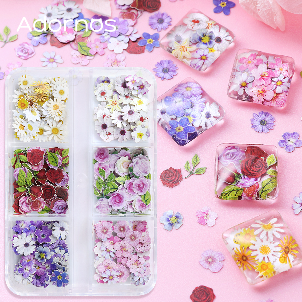 6 Grids Flowers Wood Pulp Chip - Art Craft Flower Making avaliação e preço
