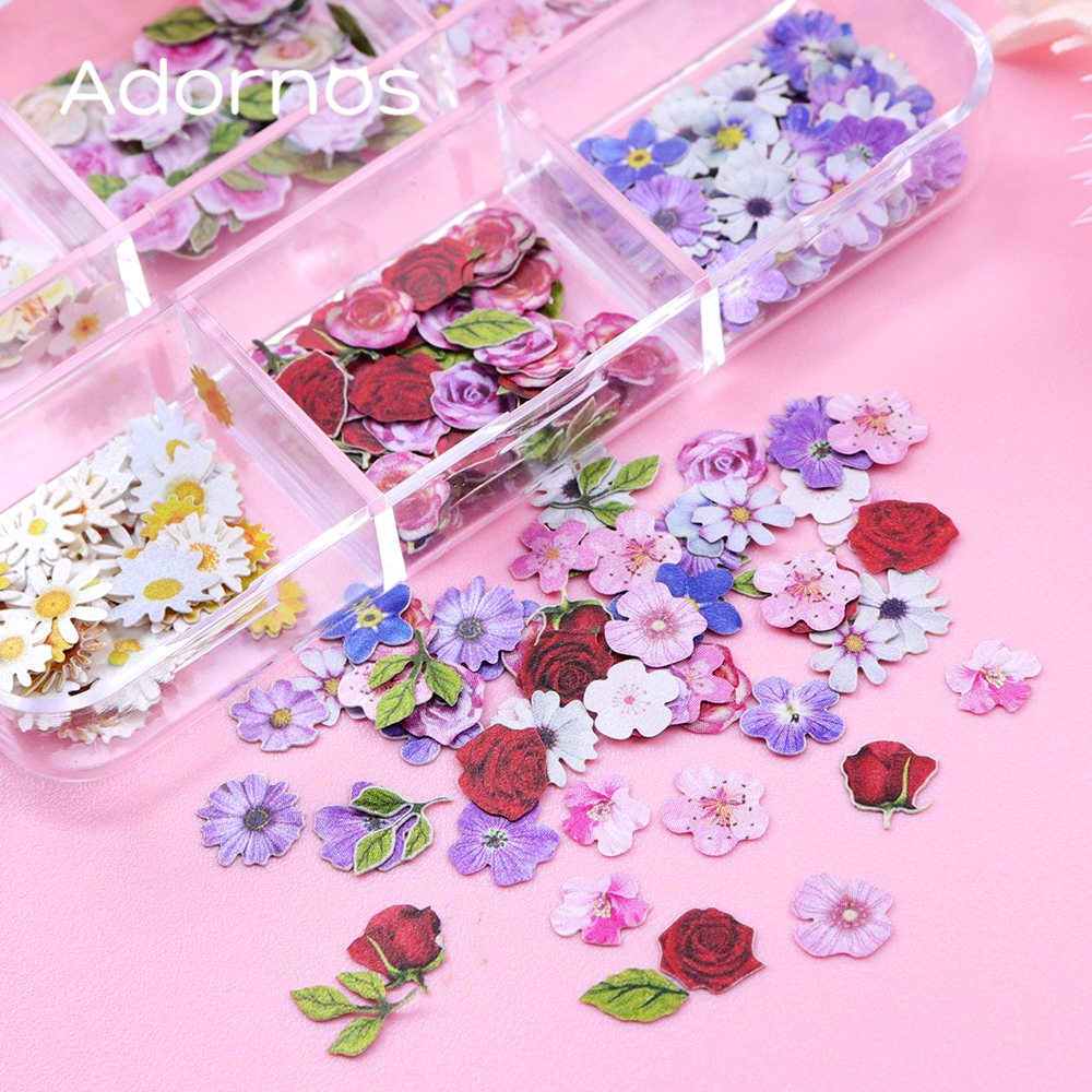 6 Grids Flowers Wood Pulp Chip - Art Craft Flower Making avaliação e preço