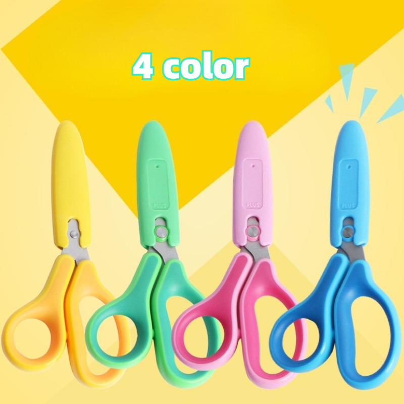 Kids Safety Scissors with Prot - Art Craft Toddlers avaliação e preço