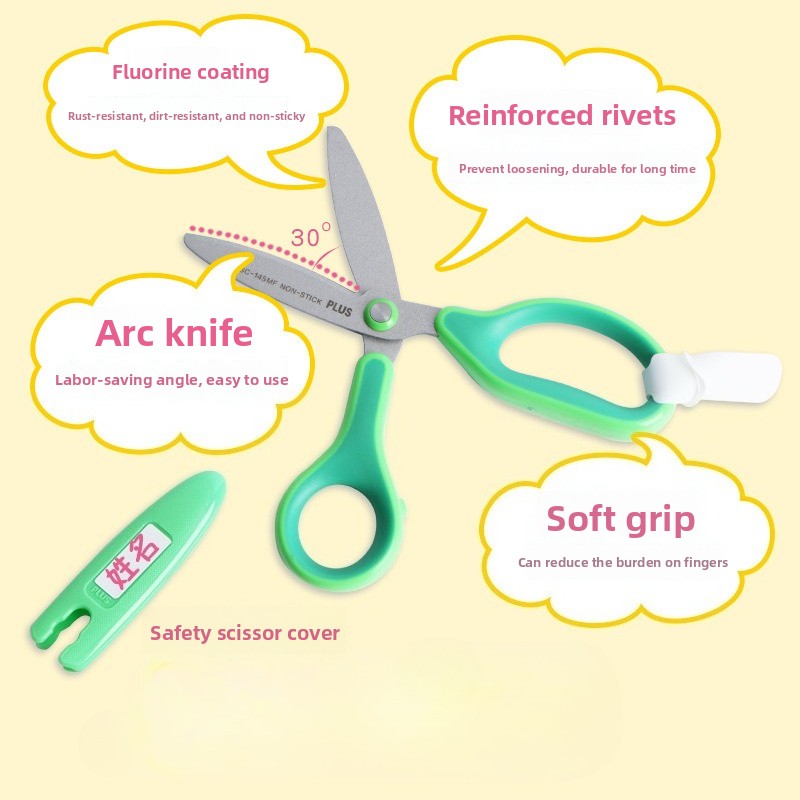 Kids Safety Scissors with Prot - Art Craft Toddlers avaliação e preço