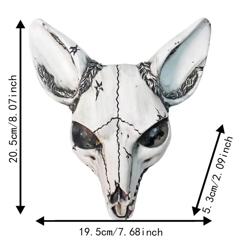 Stereo Fox Skull Wall Hanging  - Art Craft Bar avaliação e preço