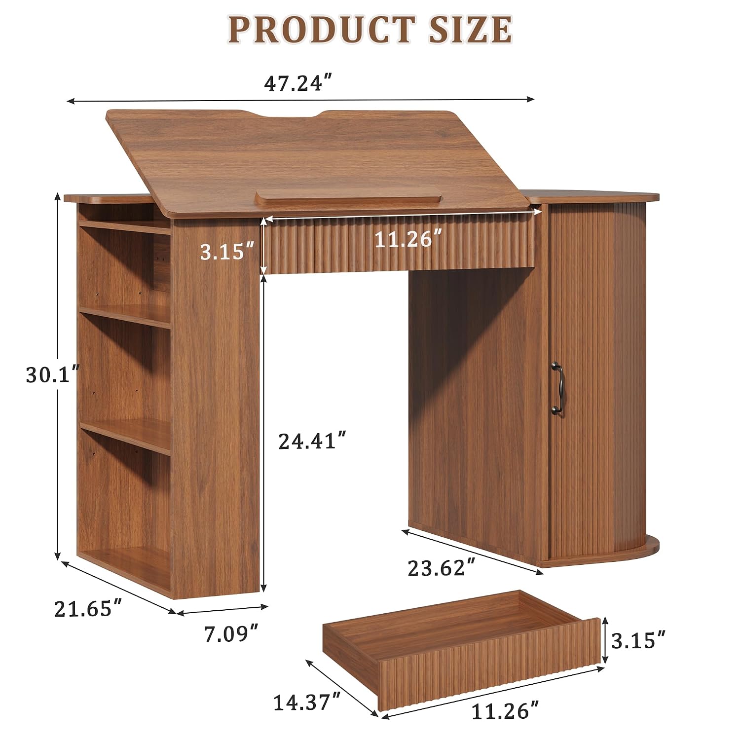 Drafting Table with Storage Ca - Art & Craft Jojo avaliação e preço