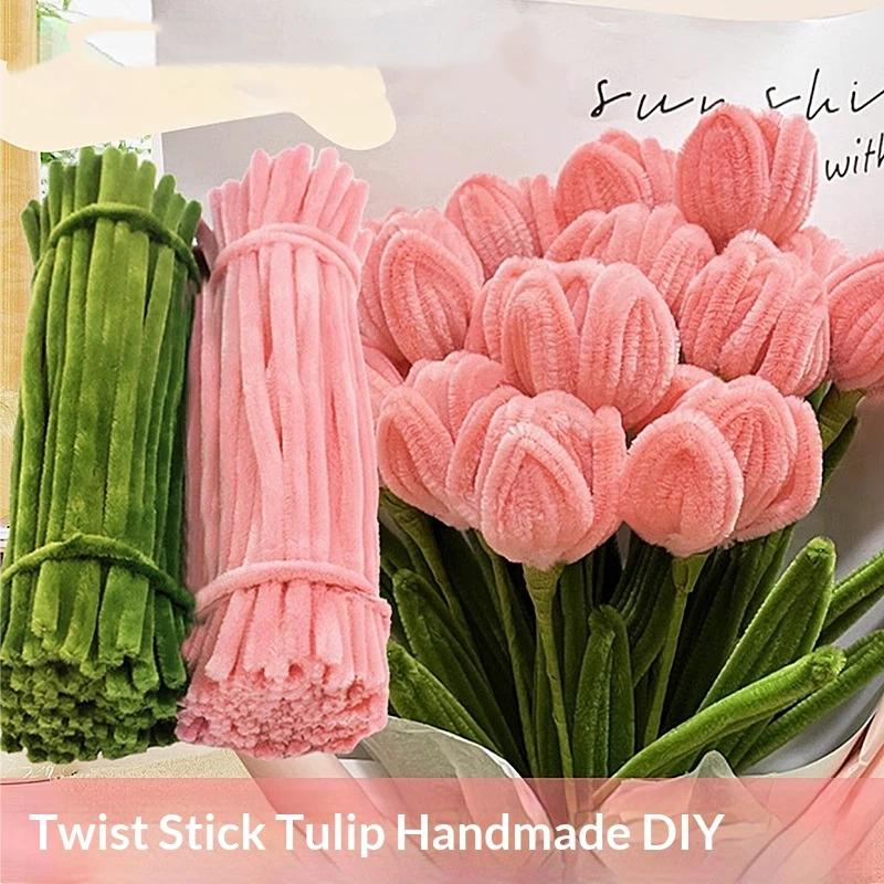 200/300Pcs Chenille Stems 30cm - Art Craft Flower Making avaliação e preço