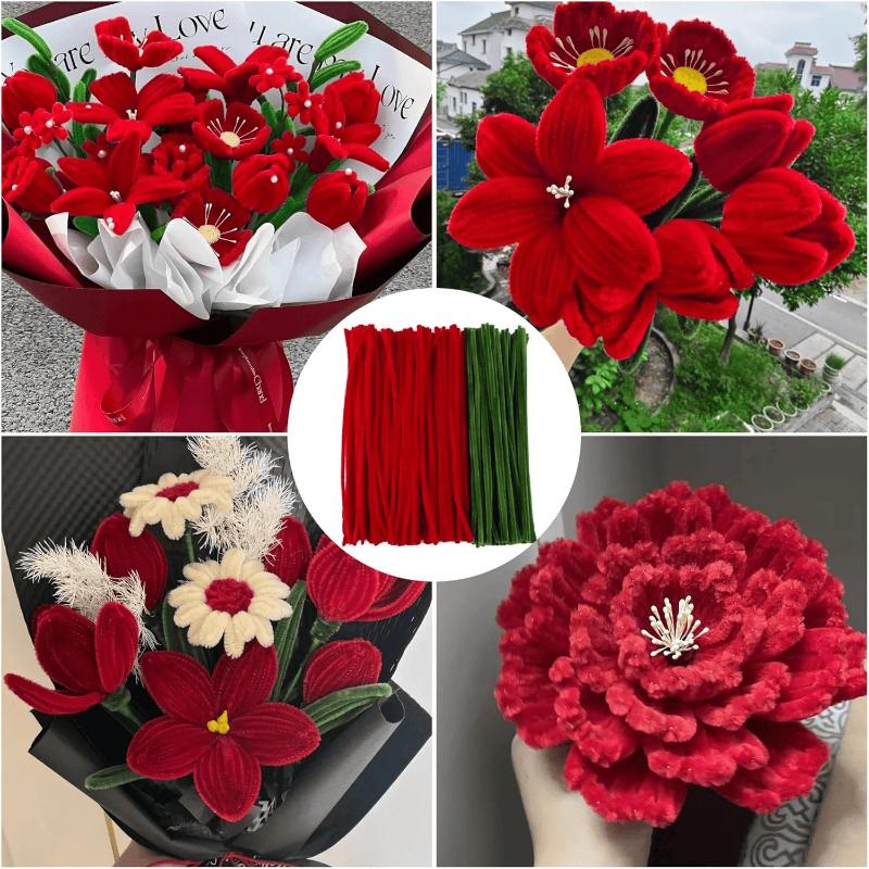 200/300Pcs Chenille Stems 30cm - Art Craft Flower Making avaliação e preço