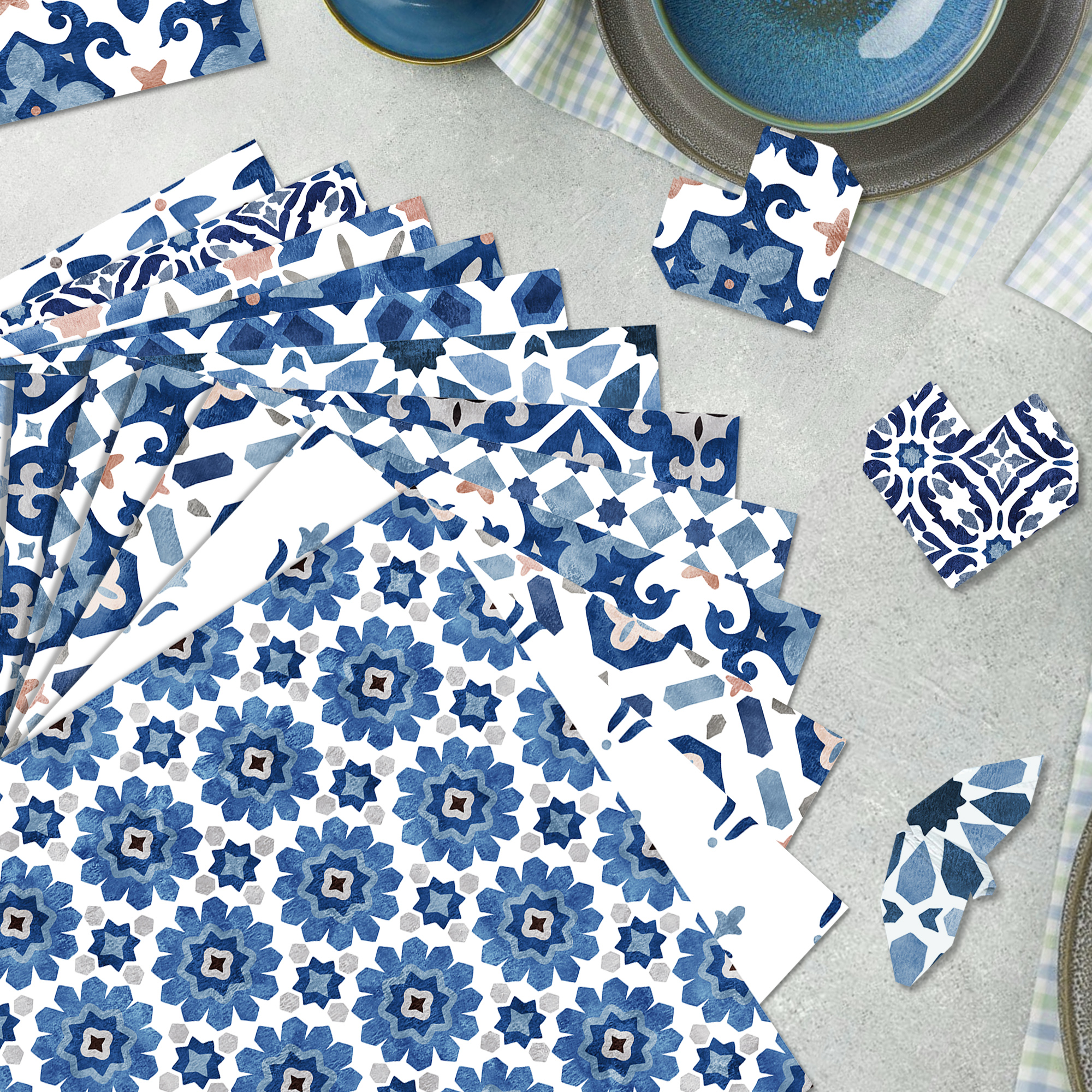 24pcs 30*30cm Mandala Scrapboo - Art Craft With Paper avaliação e preço