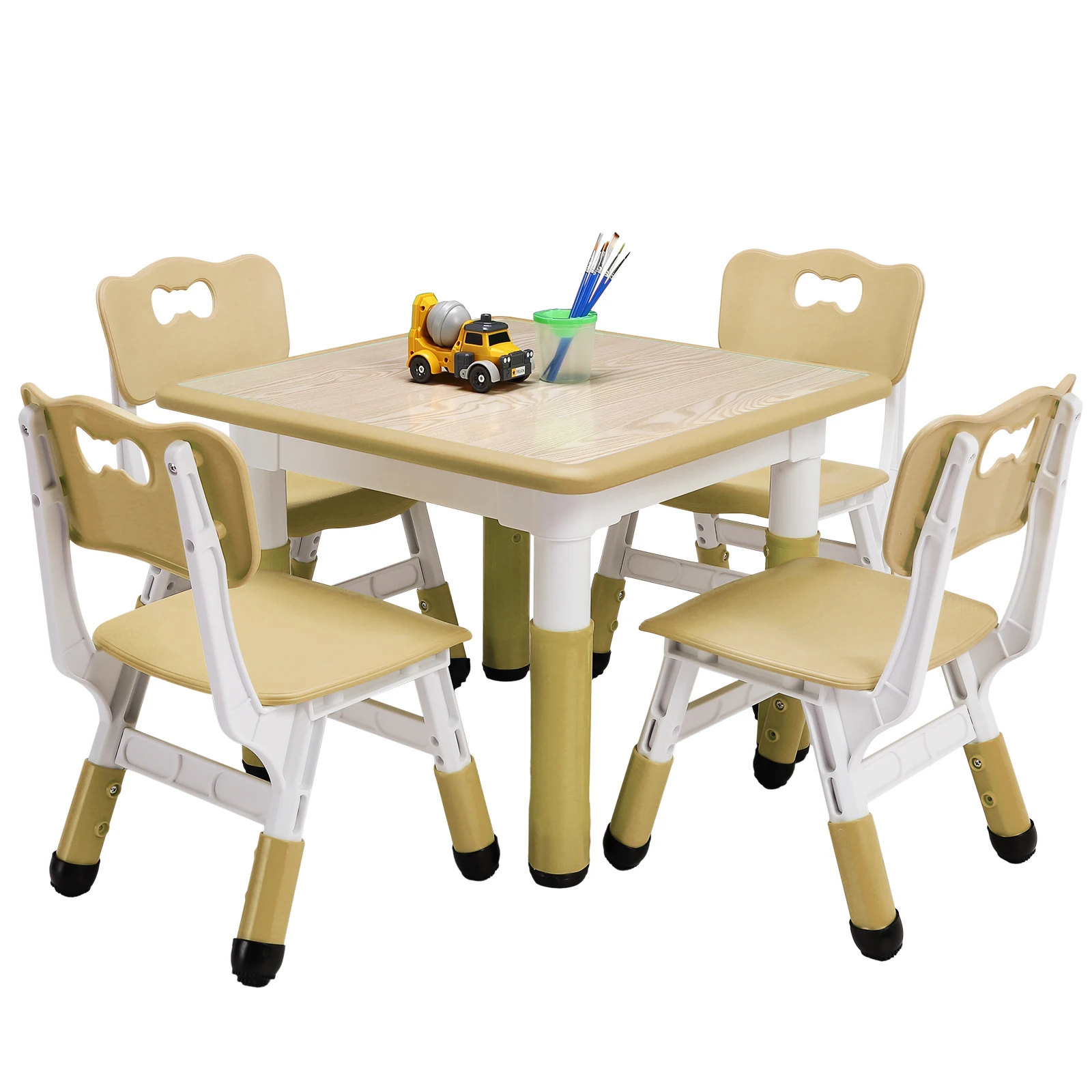 Kids Table And 4 Chairs Set He - Art Craft Toddlers avaliação e preço
