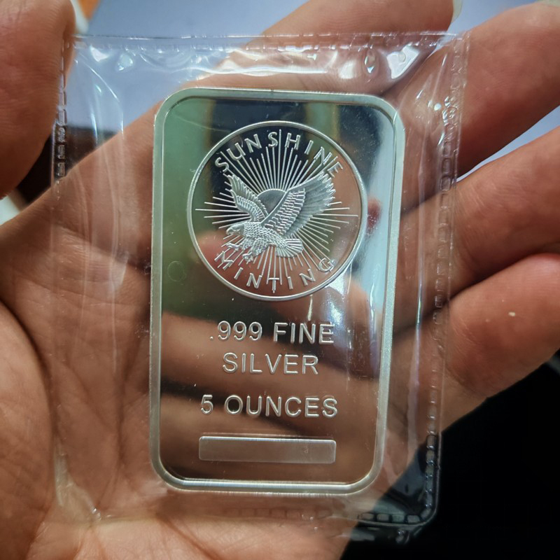 5 Oz Sunshine Minting Silver B - Art Craft Bar avaliação e preço