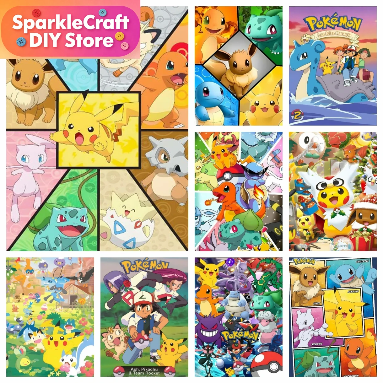 1pc frameless Cartoon Pokemon  - Art Craft Resin avaliação e preço