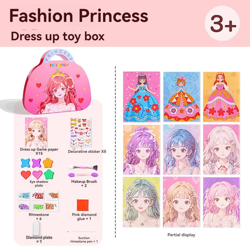 3 in 1 Princess Makeup Kit DIY - Art Craft 3 Year Old avaliação e preço