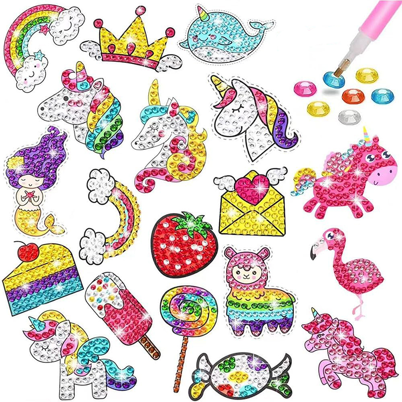 Make Diamond Stickers Kids 5D  - Art Craft Ideas For Kids avaliação e preço