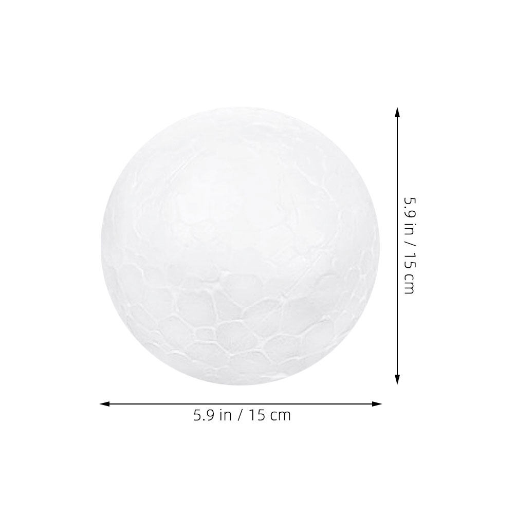 2Pcs Snowman Foam Balls White  - Art Craft School avaliação e preço