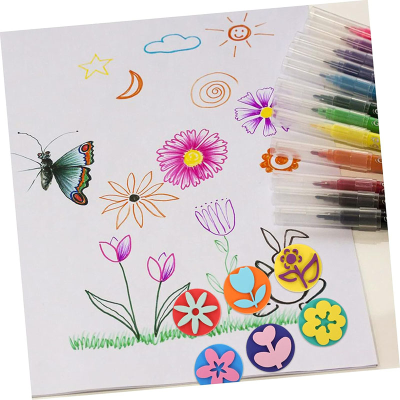 6Pcs/bag Foam Stamps for Paint - Art Craft 3 Year Old avaliação e preço