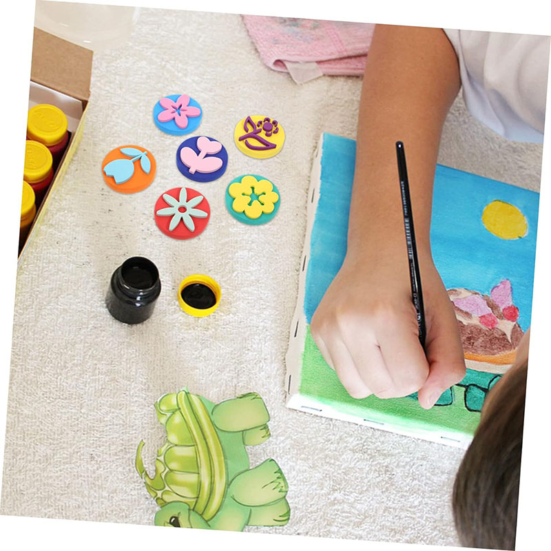 6Pcs/bag Foam Stamps for Paint - Art Craft 3 Year Old avaliação e preço