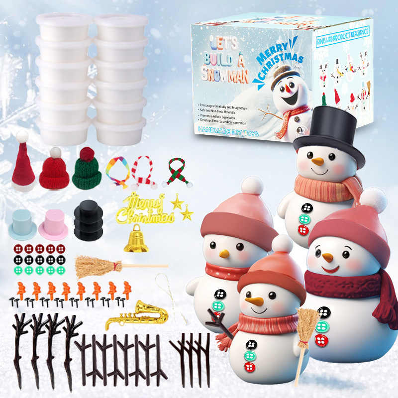 12 DIY Snowman set toys, Chris - Art Craft Upholstery avaliação e preço