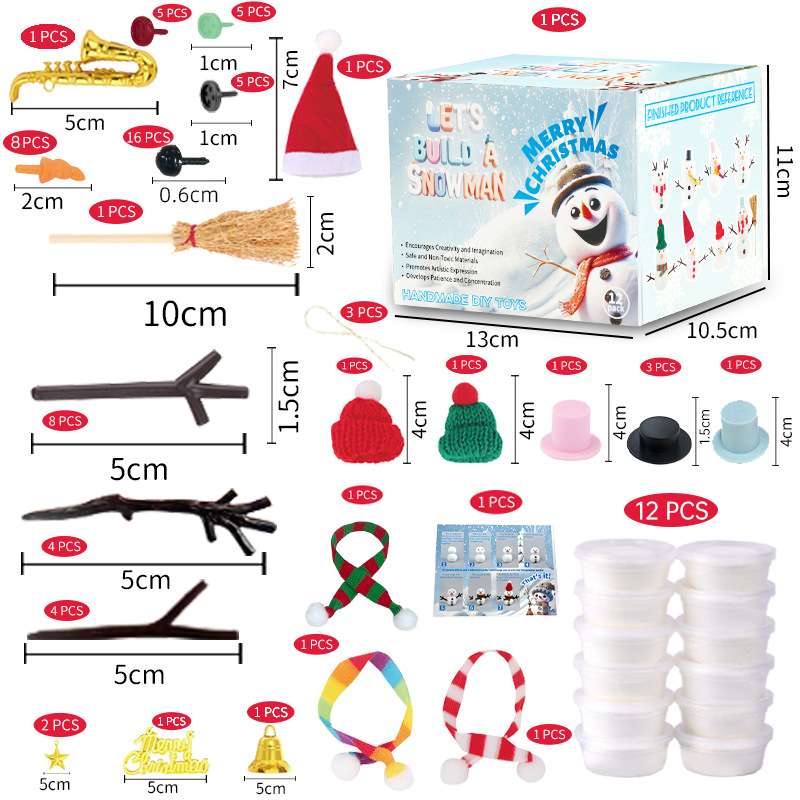 12 DIY Snowman set toys, Chris - Art Craft Upholstery avaliação e preço