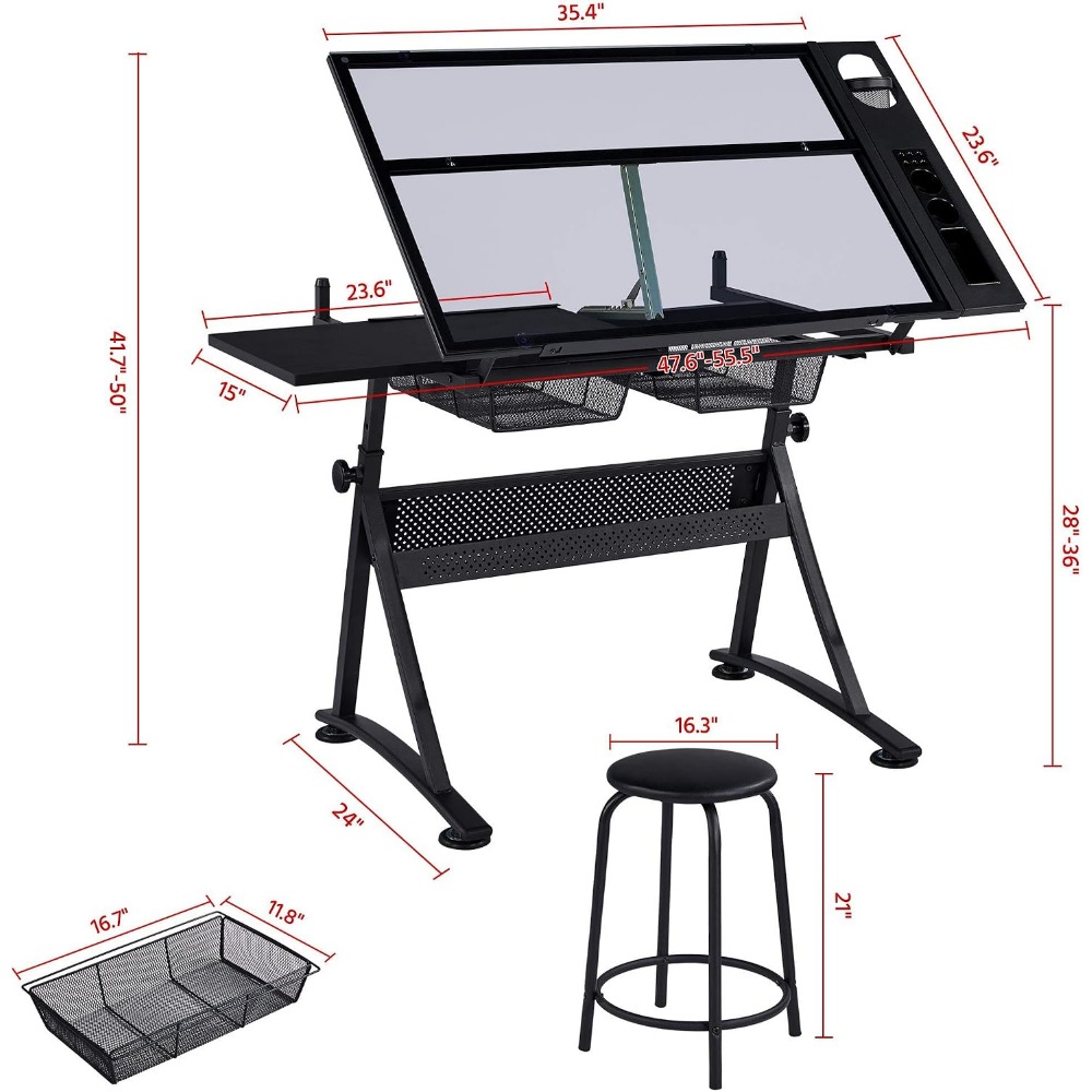 Height Adjustable Drafting Tab - Art & Craft Jojo avaliação e preço