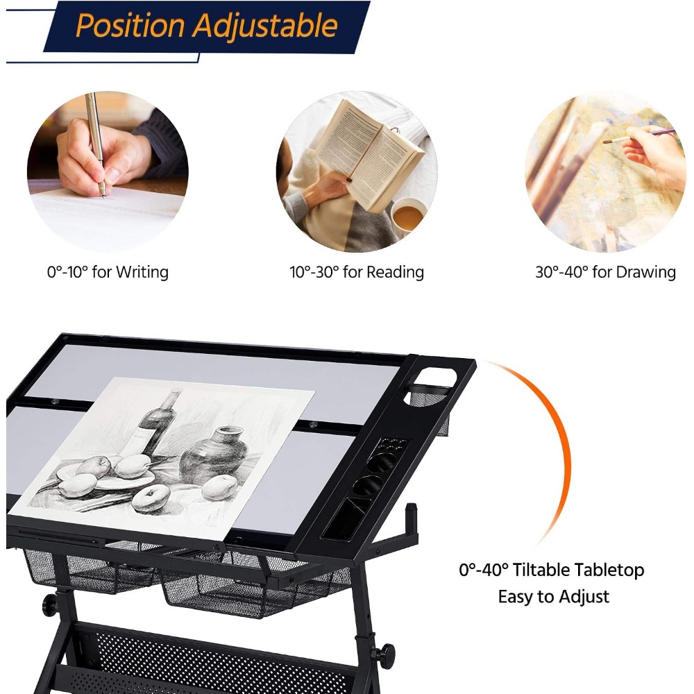 Height Adjustable Drafting Tab - Art & Craft Jojo avaliação e preço