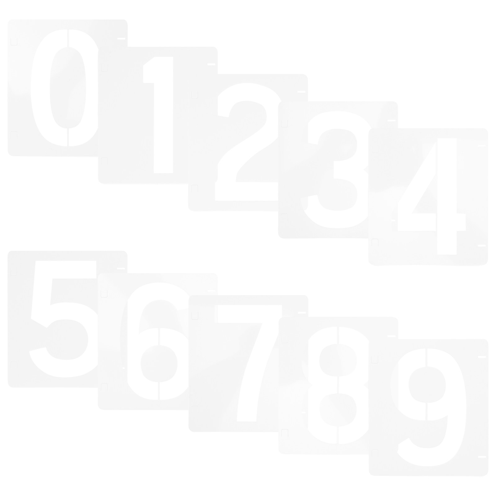 10Pcs Number Stencils Plastic  - Art Craft Door avaliação e preço