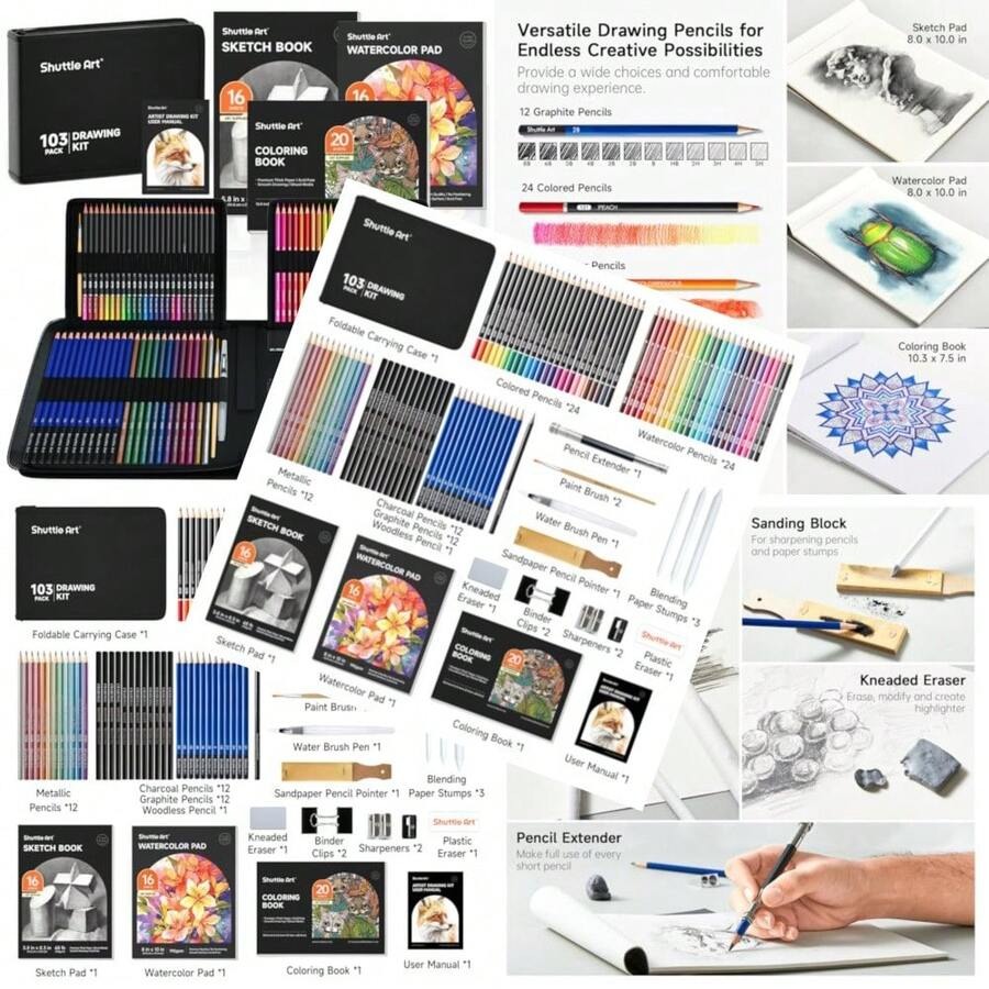 PCS Drawing Kit, Professional  - Colored Pencil Professional avaliação e preço