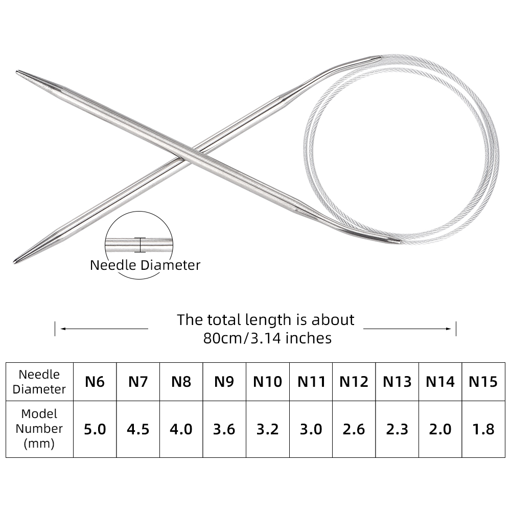 Ergonomic Fixed Circular Knitt - Knitting Needle Circular avaliação e preço